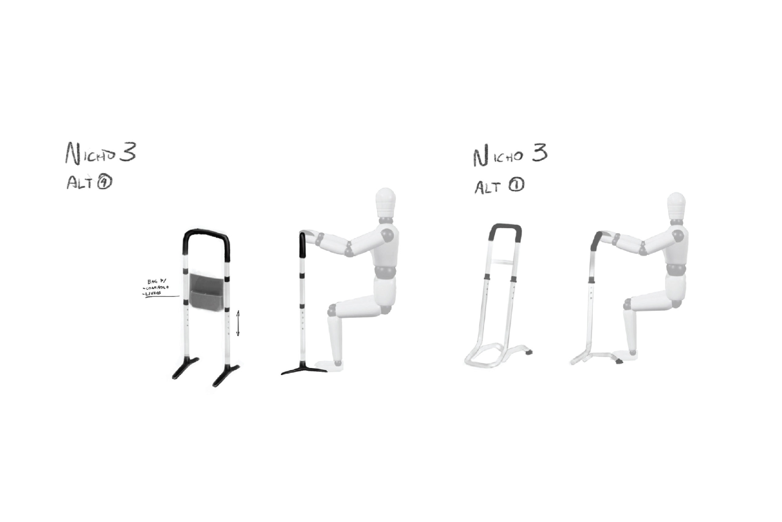 Sketches equipamento de reabilitação