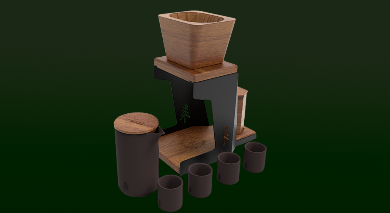 Imagem do produto Coffee Station, design by Solúvel.