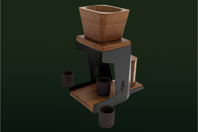 Imagem do produto Coffee Station, design by Solúvel.